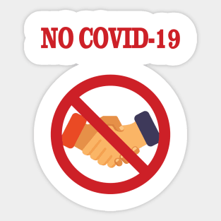 No Covid-19 Sticker